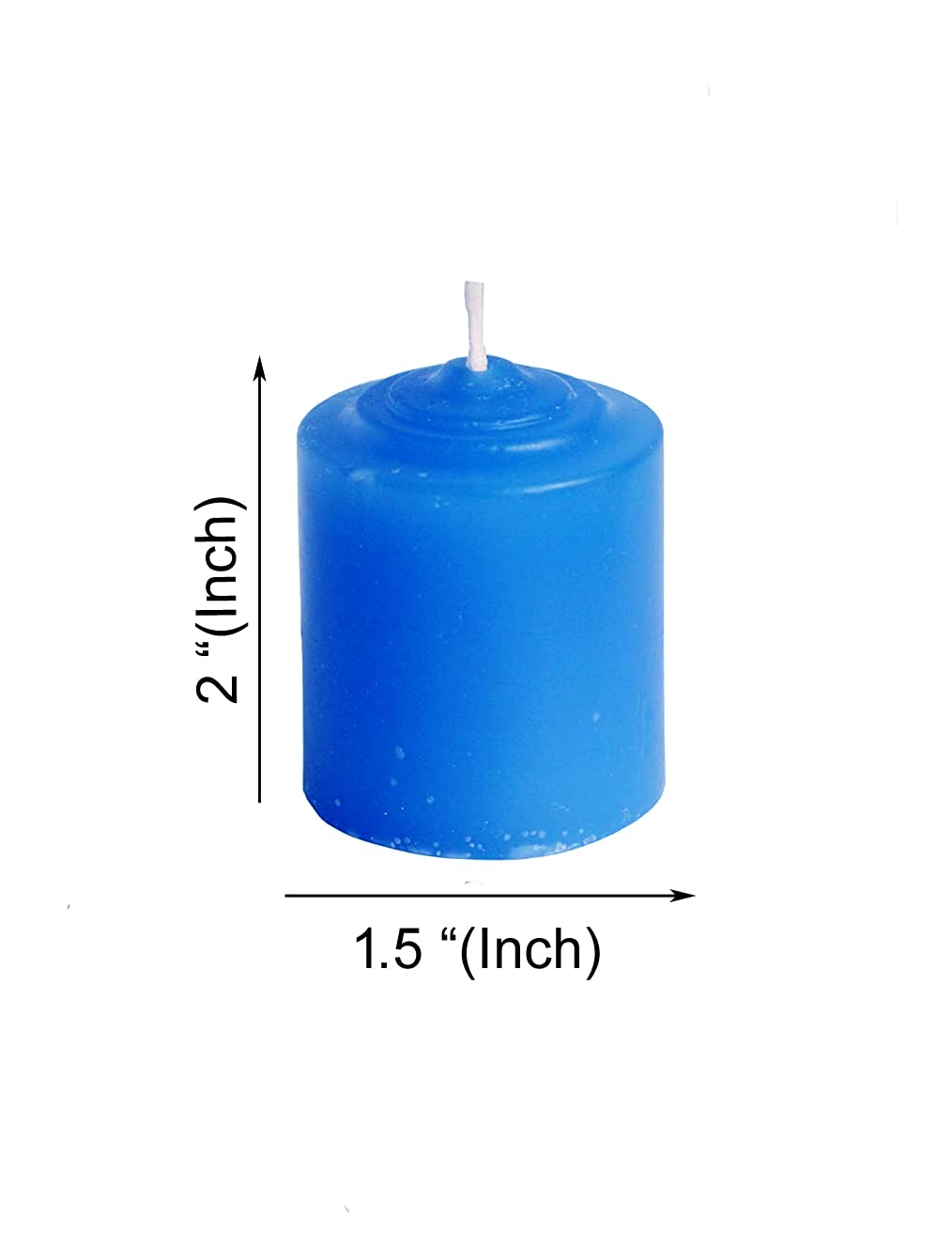 Pure Indian Candle Handpourd Forest Scented Blue Wax Votive Candle PIC2019VC002 (Pack of 4 Pcs.) Burn Time 10 Hrs.